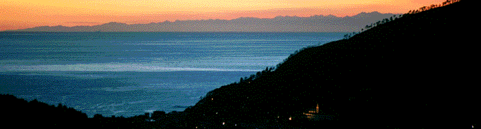 Sonnenuntergang über der Cote Azur
